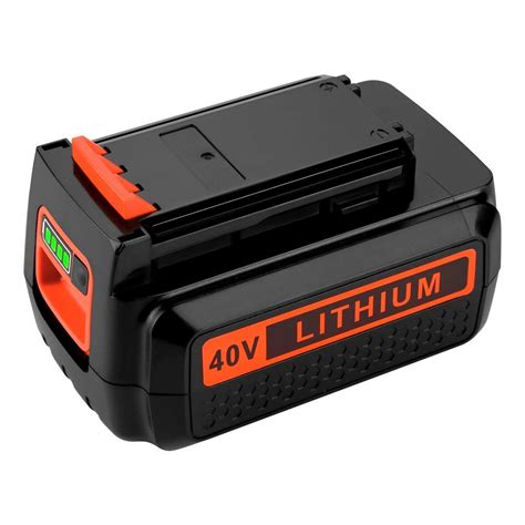 Find helpful customer reviews and review ratings for BLACKDECKER 40V MAX Lithium Battery, Compatible with 36V and 40V MAX Power Tools, Lithium Ion Technology, Charger Not Included (LBX2040) at Amazon. . Black and decker 40v battery